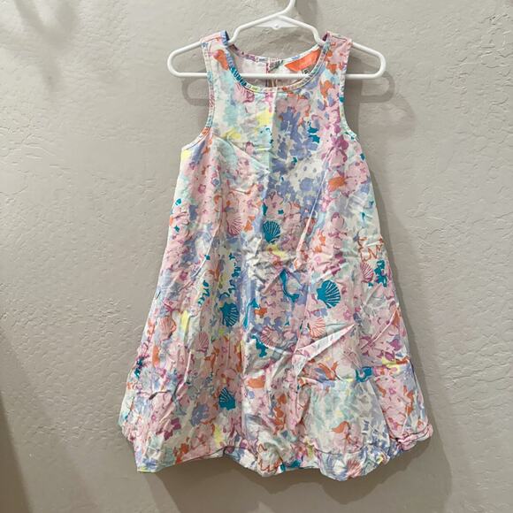 Joules Mermaid Coral Sea Shells Tank Dress - Picture 1 of 8